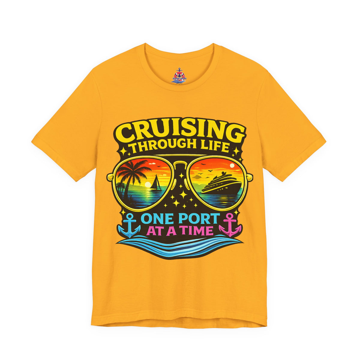 Buoy Oh Buoy Tee — Nautical Anchor & Lifebuoy Graphic T-Shirt
