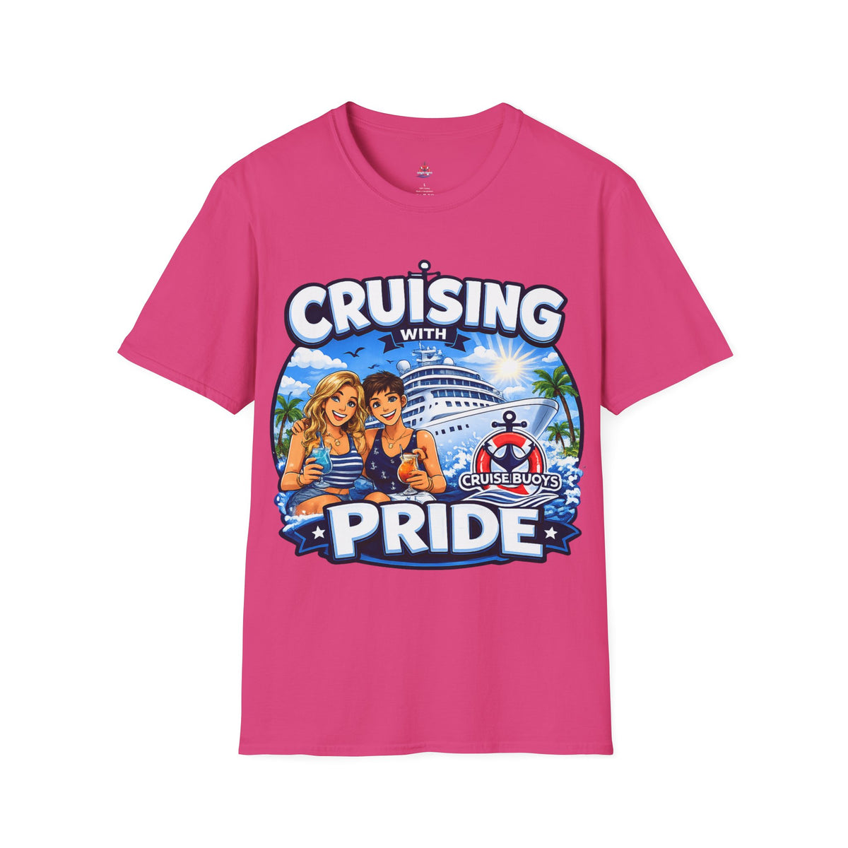 Cruising With Pride T-Shirt  The Gurls — LGBTQ+ Beach Cruise Graphic Tee