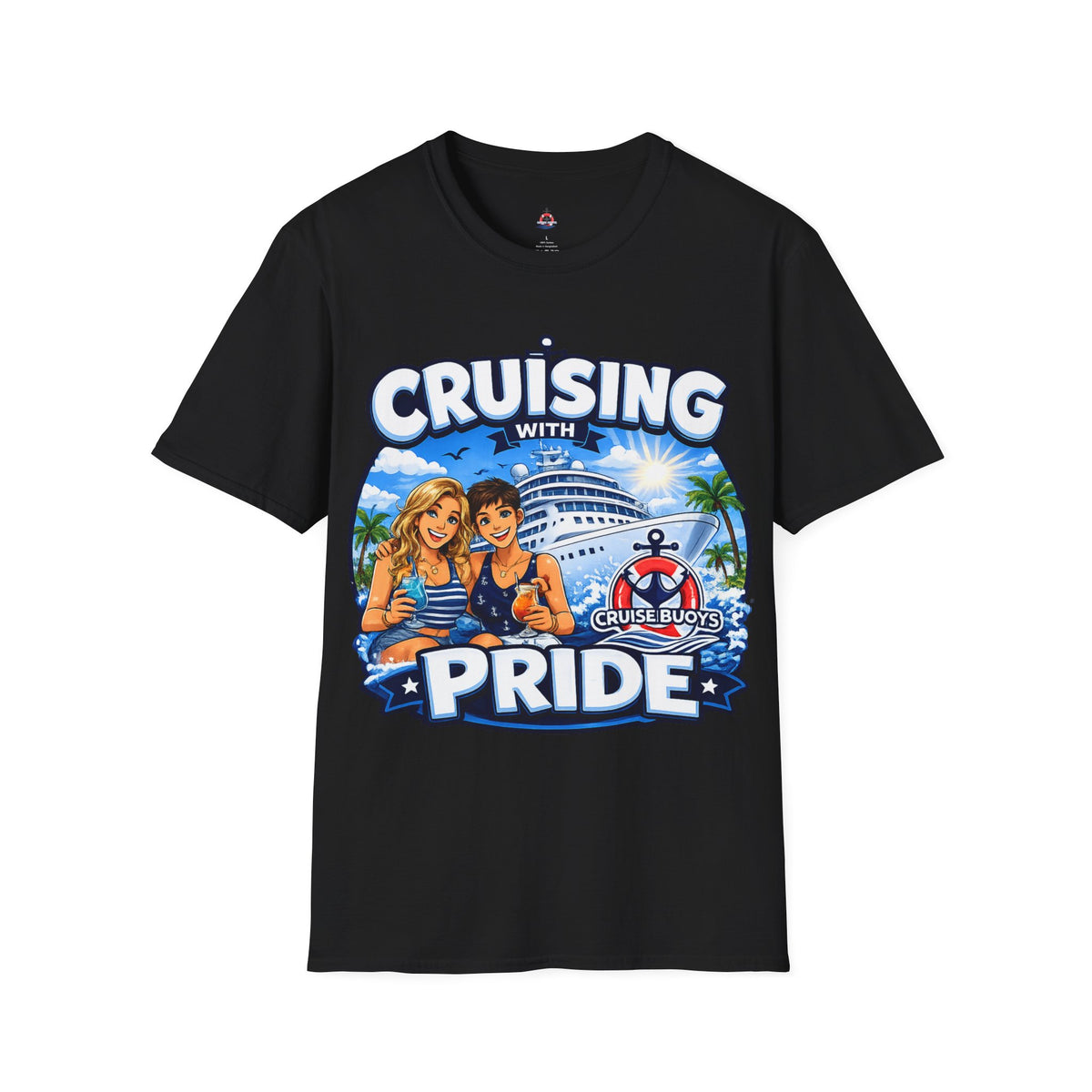 Cruising With Pride T-Shirt  The Gurls — LGBTQ+ Beach Cruise Graphic Tee