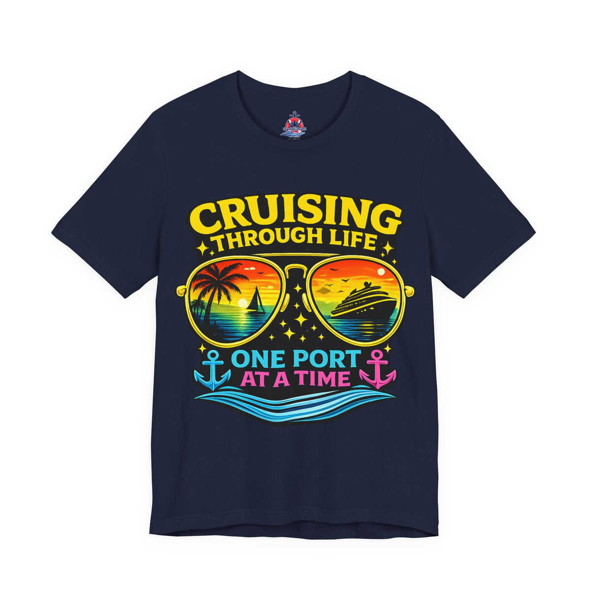 Buoy Oh Buoy Tee — Nautical Anchor & Lifebuoy Graphic T-Shirt