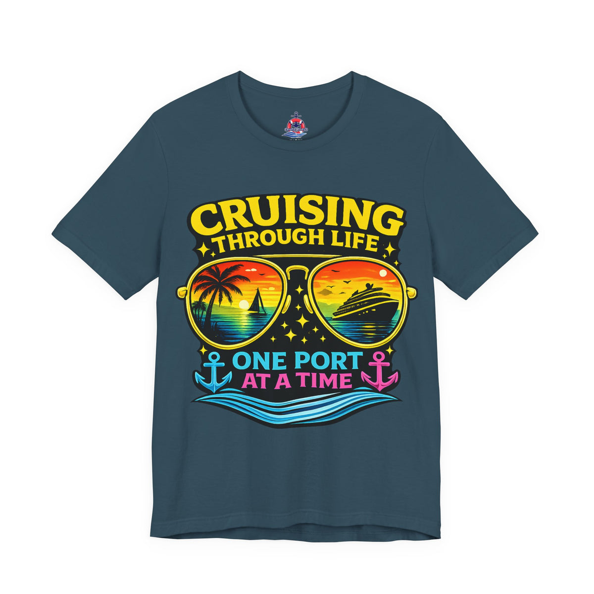 Buoy Oh Buoy Tee — Nautical Anchor & Lifebuoy Graphic T-Shirt