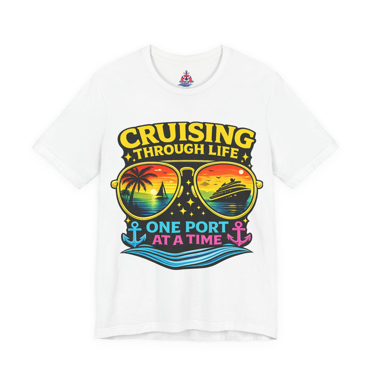 Buoy Oh Buoy Tee — Nautical Anchor & Lifebuoy Graphic T-Shirt