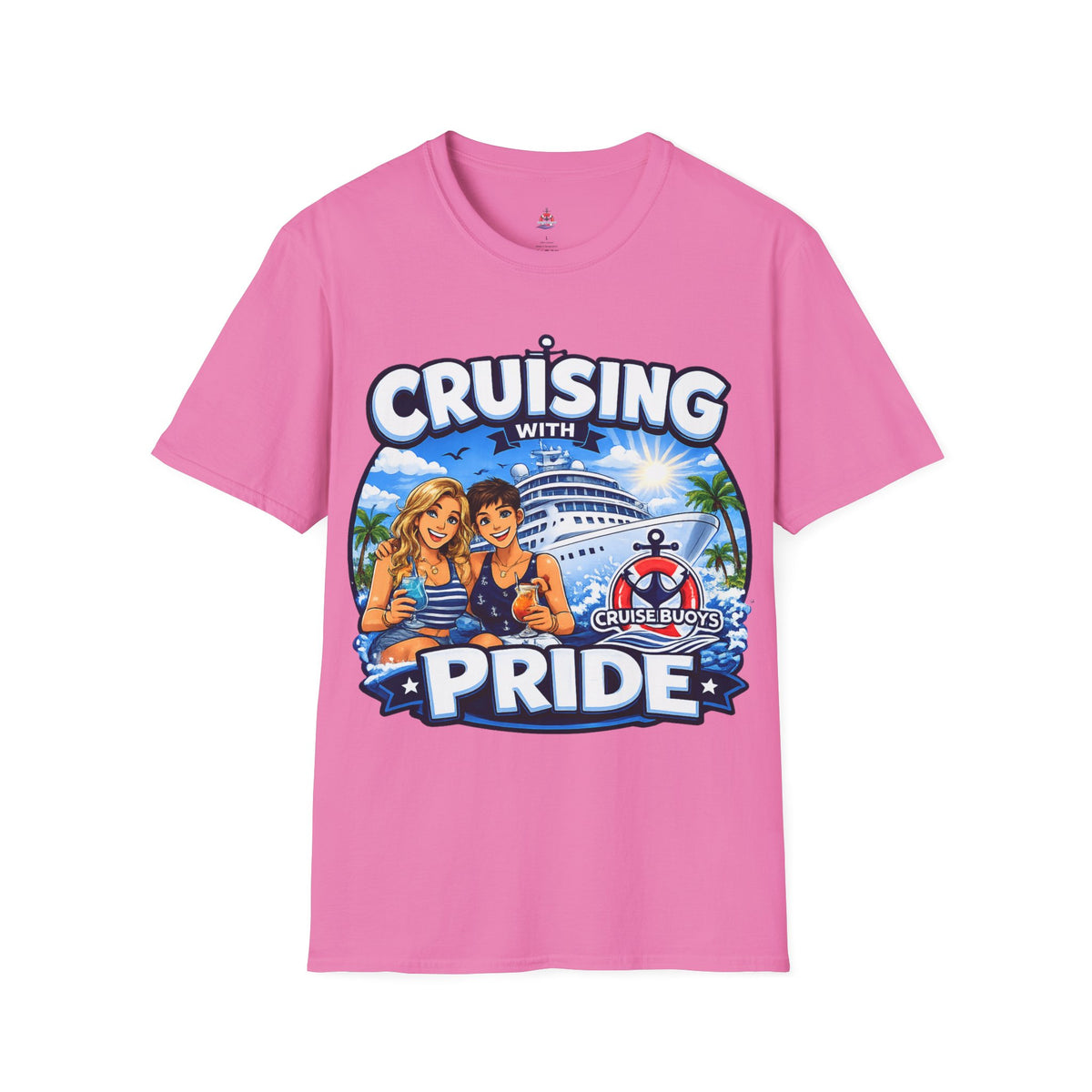Cruising With Pride T-Shirt  The Gurls — LGBTQ+ Beach Cruise Graphic Tee