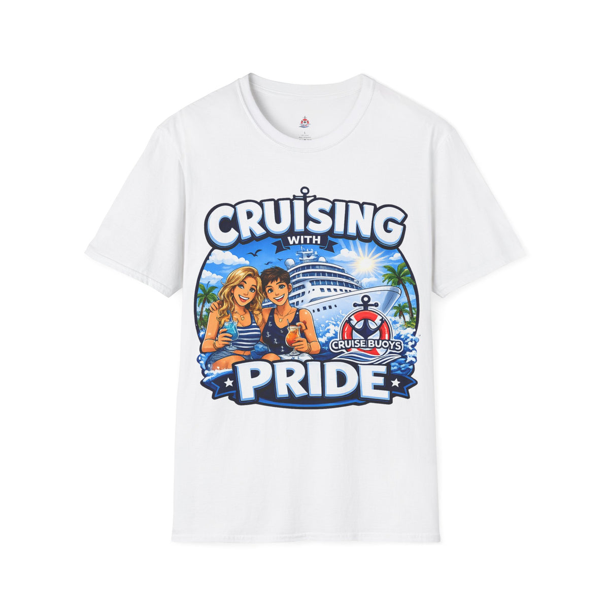 Cruising With Pride T-Shirt  The Gurls — LGBTQ+ Beach Cruise Graphic Tee