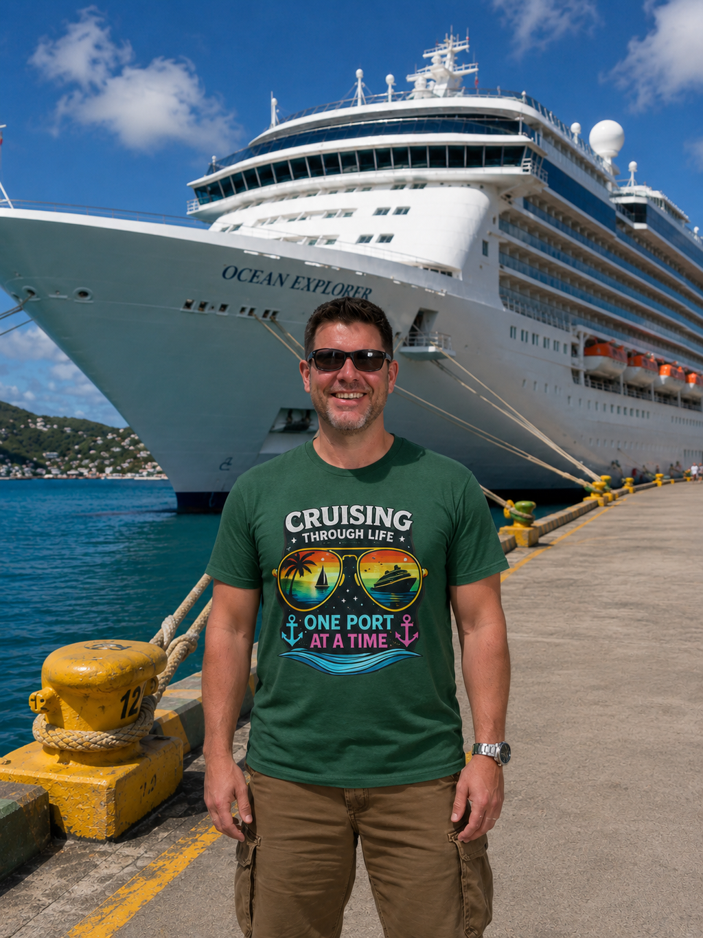 Buoy Oh Buoy Tee — Nautical Anchor & Lifebuoy Graphic T-Shirt